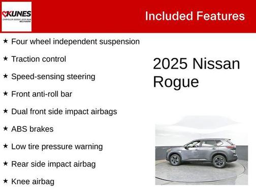Gun Metallic 2025 Nissan Rogue SV