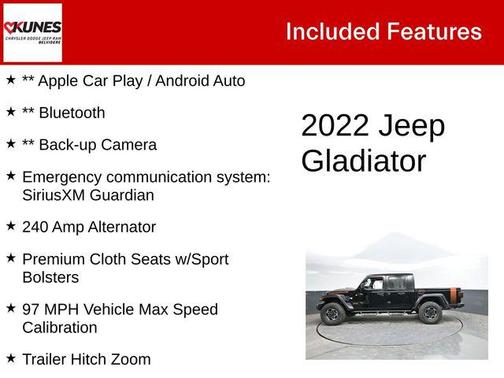 Black Clearcoat 2022 Jeep Gladiator Mojave 4x4