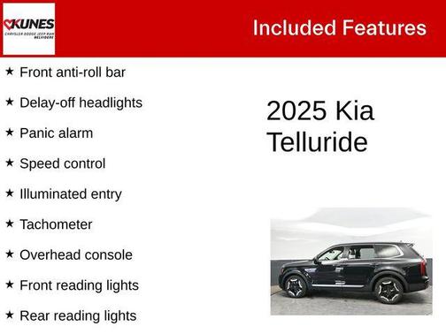 Ebony Black 2025 Kia Telluride S