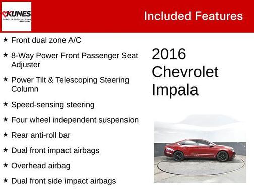 Siren Red Tintcoat 2016 Chevrolet Impala LTZ