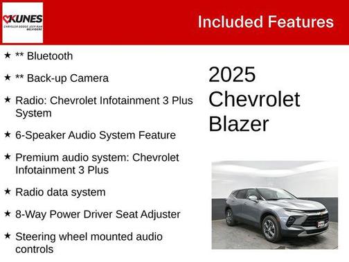 Sterling Gray Metallic 2025 Chevrolet Blazer 2LT