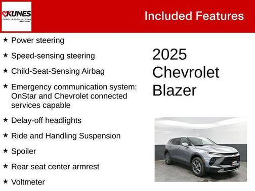 Sterling Gray Metallic 2025 Chevrolet Blazer 2LT