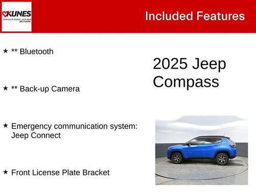 Hydro Blue Pearlcoat 2025 Jeep Compass Limited