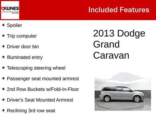 Billet Silver Metallic Clearcoat 2013 Dodge Grand Caravan SE