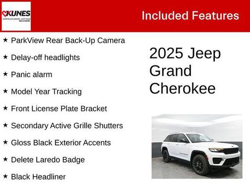 Bright White Clearcoat 2025 Jeep Grand Cherokee Altitude