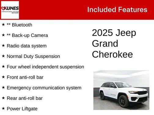 Bright White Clearcoat 2025 Jeep Grand Cherokee Altitude