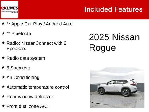 Brilliant Silver Metallic 2025 Nissan Rogue SV
