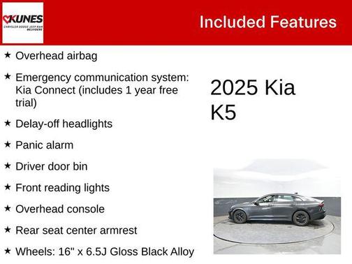 Interstellar Gray 2025 Kia K5 LXS