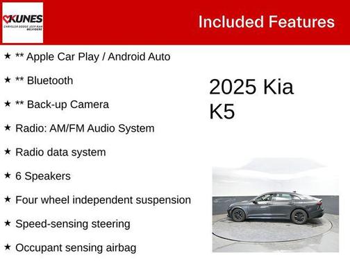 Interstellar Gray 2025 Kia K5 LXS