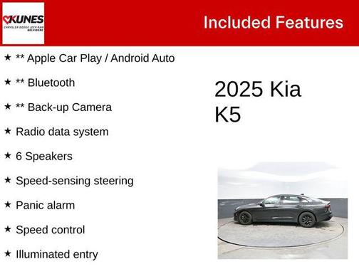 Interstellar Gray 2025 Kia K5 LXS