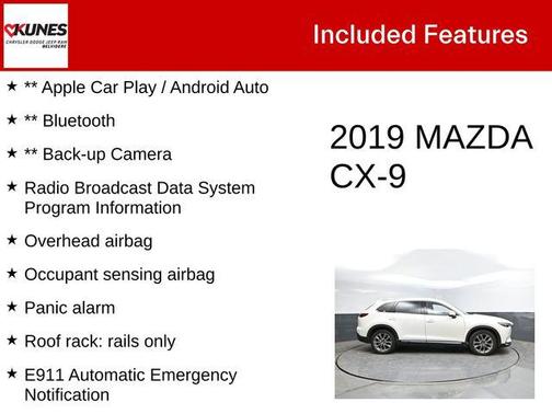 Snowflake White Pearl Mica 2019 Mazda CX-9 Grand Touring