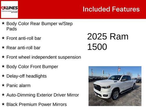 Bright White Clearcoat 2025 RAM 1500 Big Horn/Lone Star