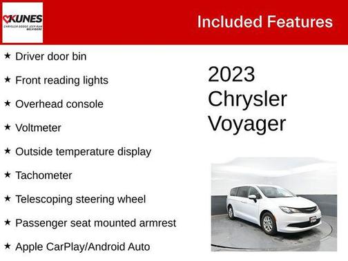 Bright White Clearcoat 2023 Chrysler Voyager LX