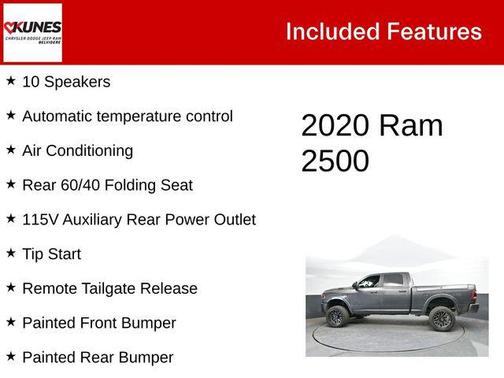 Granite Crystal Metallic Clearcoat 2020 RAM 2500 Laramie Crew Cab 4x4 6'4' Box