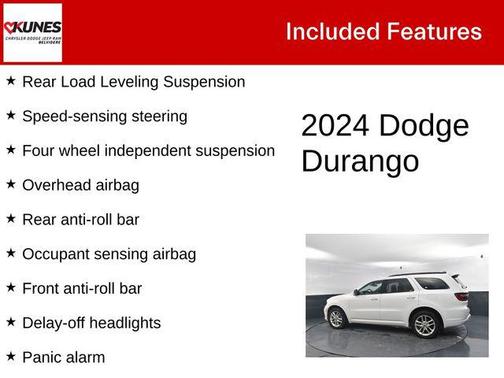 White Knuckle Clearcoat 2024 Dodge Durango GT Plus