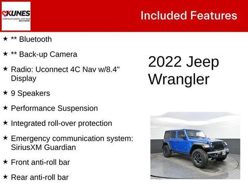 Hydro Blue Pearlcoat 2022 Jeep Wrangler Unlimited 4xe Rubicon