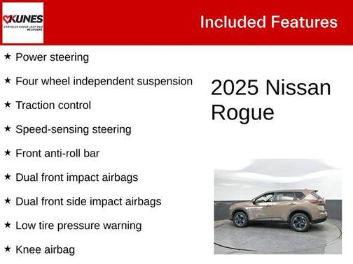 Baja Storm Metallic 2025 Nissan Rogue SV