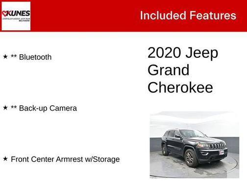 Diamond Black Crystal Pearlcoat 2020 Jeep Grand Cherokee Laredo