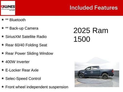 2025 RAM 1500 Warlock Crew Cab 4x4 5'7' Box