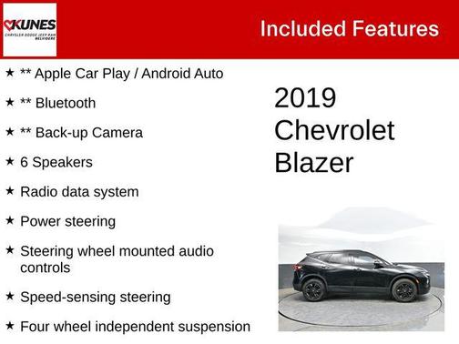 Black 2019 Chevrolet Blazer 2LT