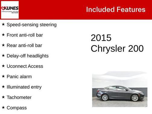 Granite Crystal Metallic Clearcoat 2015 Chrysler 200 Limited