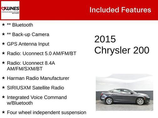 Granite Crystal Metallic Clearcoat 2015 Chrysler 200 Limited
