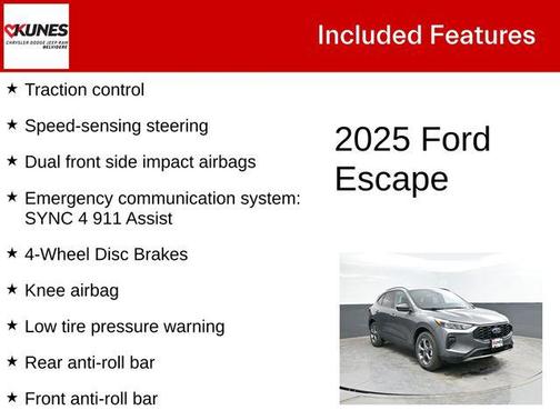 Carbonized Gray Metallic 2025 Ford Escape ST-Line