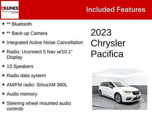 Bright White Clearcoat 2023 Chrysler Pacifica Hybrid Limited