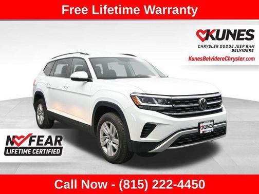 Pure White 2021 Volkswagen Atlas 2.0T S