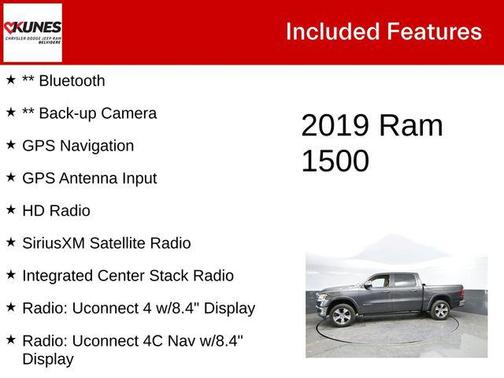 Granite Crystal Metallic Clearcoat 2019 RAM 1500 Laramie