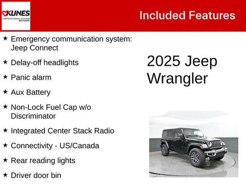 Black Clearcoat 2025 Jeep Wrangler 4-Door Sahara 4x4