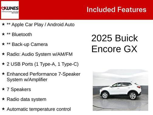 Summit White 2025 Buick Encore GX Preferred