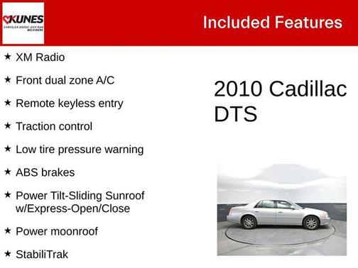 Radiant Silver 2010 Cadillac DTS Luxury Collection