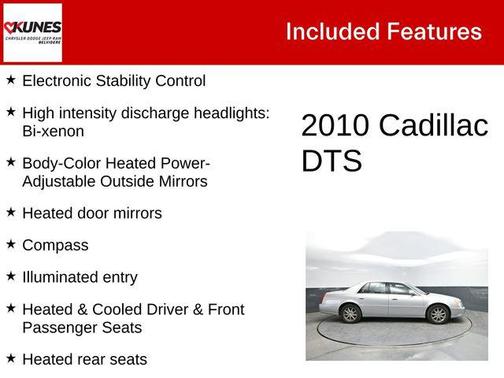 Radiant Silver 2010 Cadillac DTS Luxury Collection