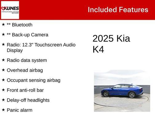 Deep Sea Blue 2025 Kia K4 LXS