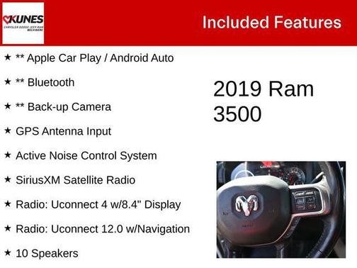 2019 RAM 3500 Laramie Crew Cab 4x4 8' Box