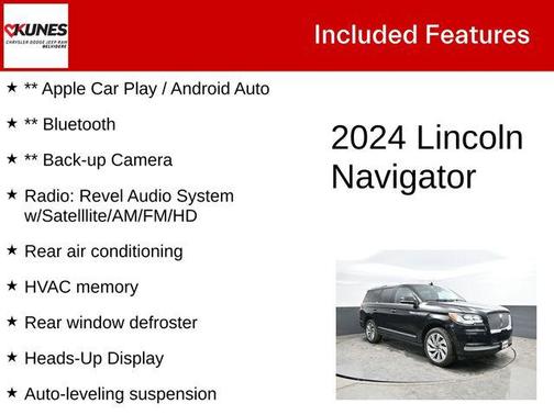 Black Metallic 2024 Lincoln Navigator Reserve