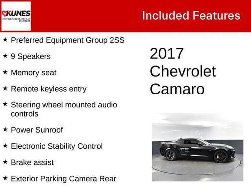 Black 2017 Chevrolet Camaro 2SS