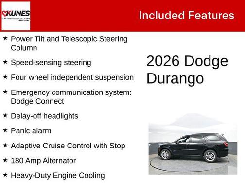 DB Black Crystal Clearcoat 2026 Dodge Durango GT Plus