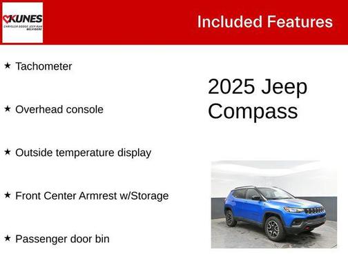 Hydro Blue Pearlcoat 2025 Jeep Compass Trailhawk