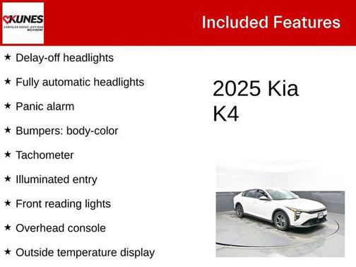 Snow White Pearl 2025 Kia K4 LXS