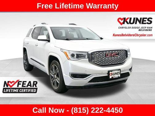 White Frost Tricoat 2017 GMC Acadia Denali