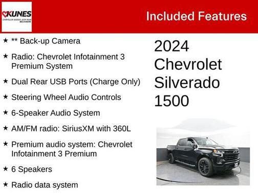 Black 2024 Chevrolet Silverado 1500 RST