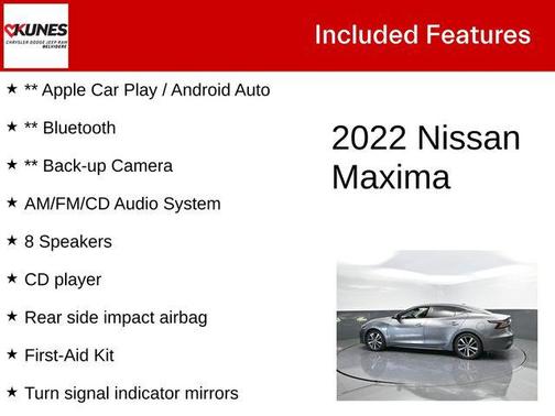 2022 Nissan Maxima SV Xtronic CVT