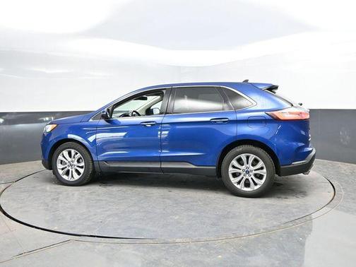 Blue Metallic 2021 Ford Edge Titanium