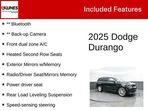 DB Black Crystal Clearcoat 2025 Dodge Durango R/T