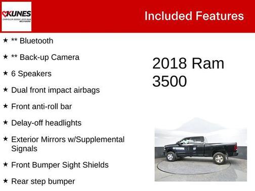 Brilliant Black Crystal Pearlcoat 2018 RAM 3500 Tradesman Crew Cab 4x4 6'4' Box