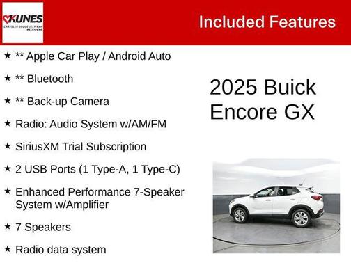Summit White 2025 Buick Encore GX Preferred