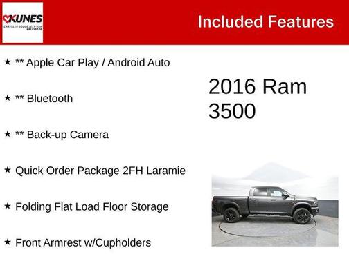 Granite Crystal Metallic Clearcoat 2016 RAM 3500 Laramie