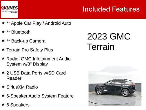 Ebony Twilight Metallic 2023 GMC Terrain SLT